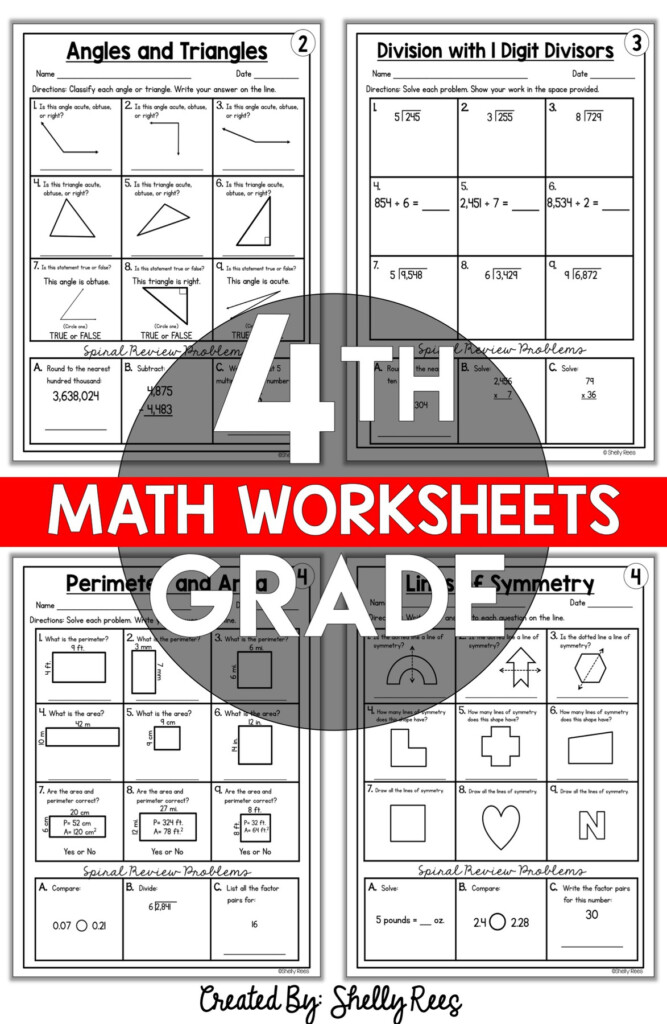 Printable 4th Grade Worksheets - Summer Practice Worksheets 4Th Grade