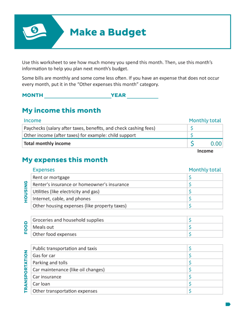 Printable Budget Worksheets Templates At Allbusinesstemplates - Summer Budget Worksheet