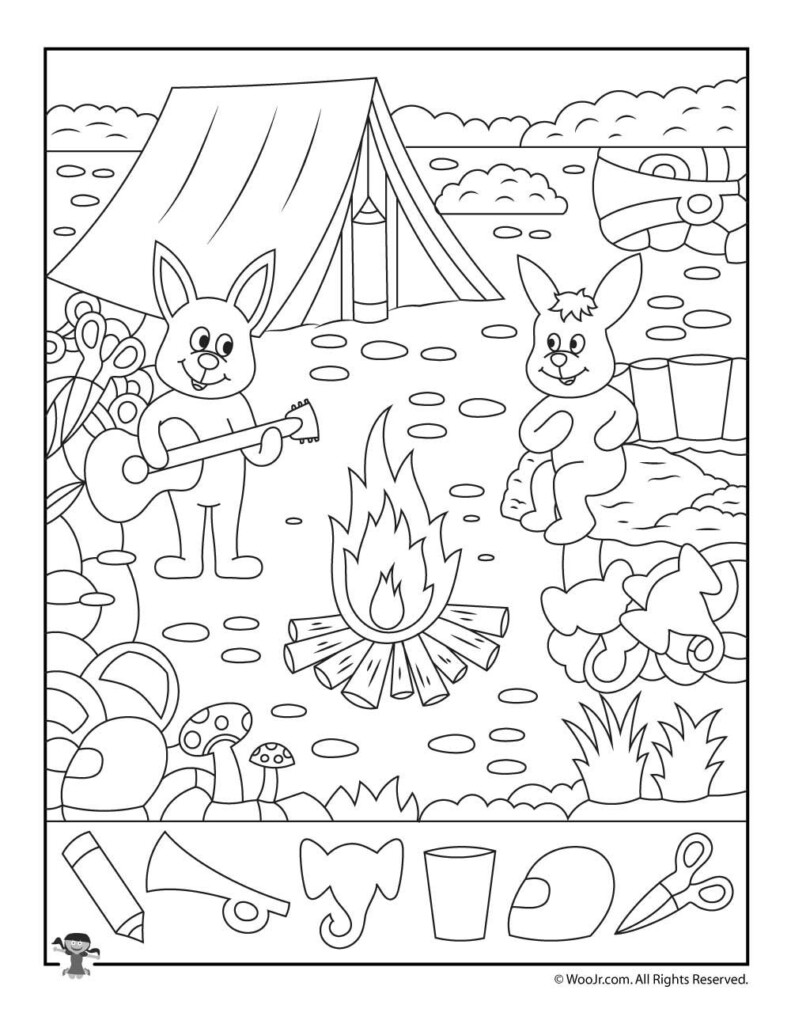 Printable Hidden Picture Puzzles For Summer - Hide And Seek Worksheet Summer