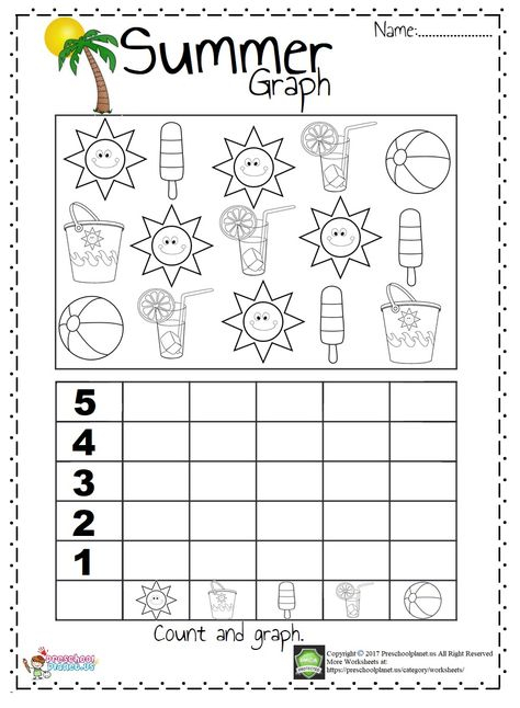 Printable Summer Graph Worksheet While The Summer Is Coming We Prepared  - Is It Summer Yet Graphing Worksheet