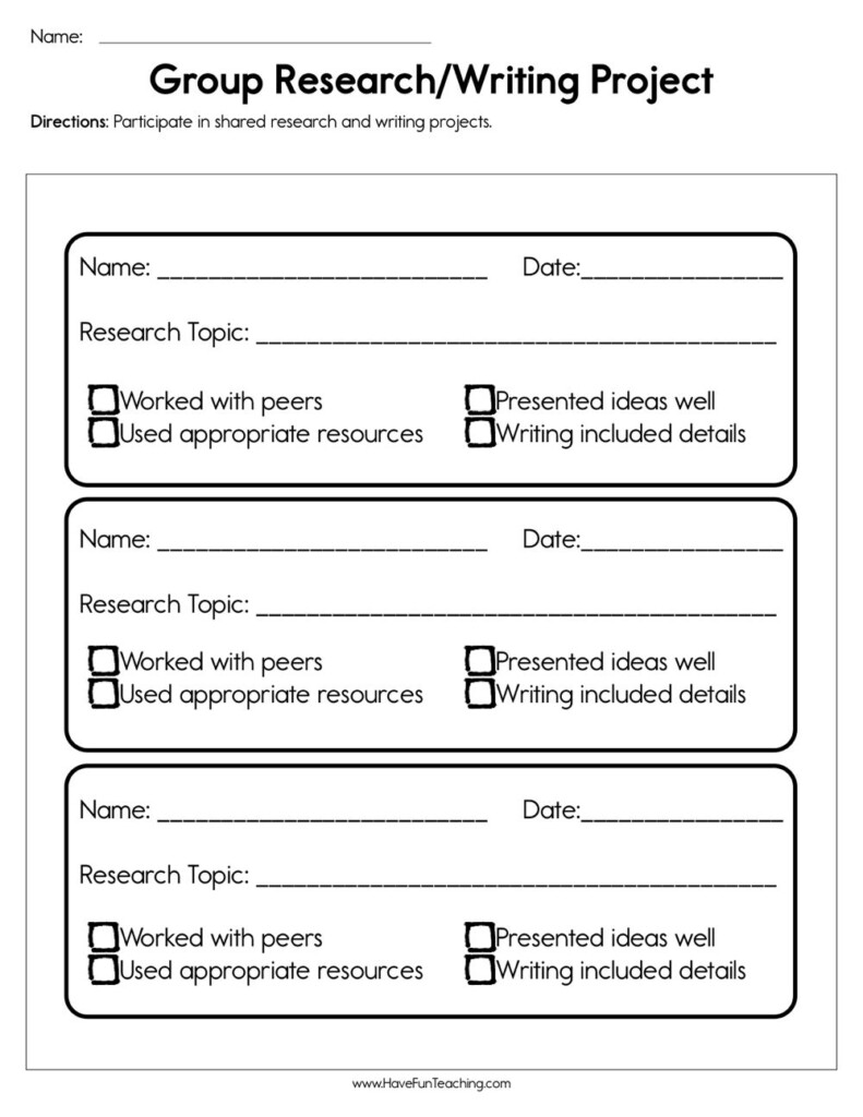 Research Worksheets Have Fun Teaching Vrogue co - Summer Research Worksheet