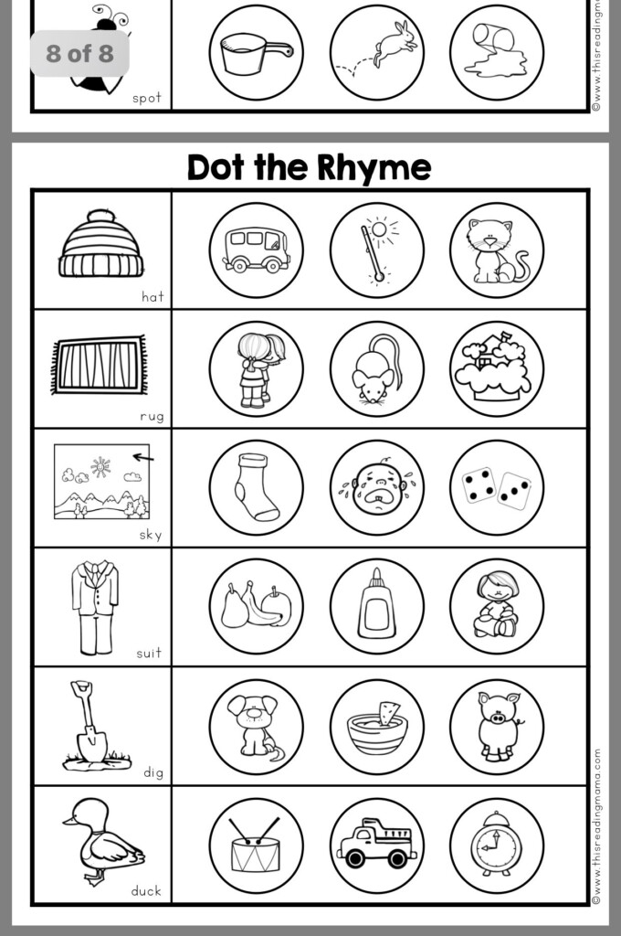 Rhyming Kindergarten Worksheet - Summer Worksheet For Kindergarten Ryming Words