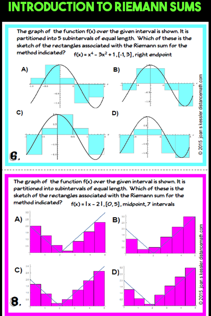 Riemann Sum Worksheets With Answers - Riemann Summ Worksheet