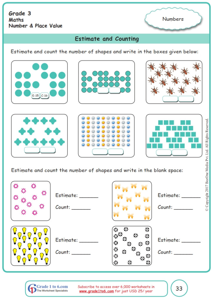 Rounding And Estimating Worksheets - Spu Estimate Worksheet With Summer