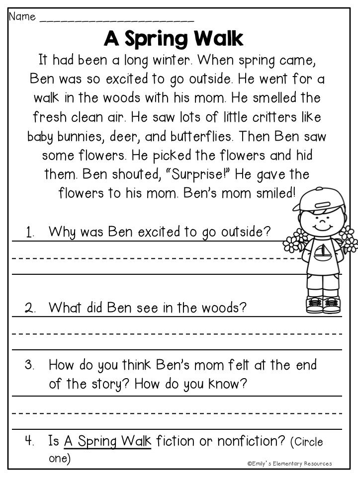 Second Grade Reading Comprehension Activities - Summer Reading Comprehension Worksheet 2Nd Grade