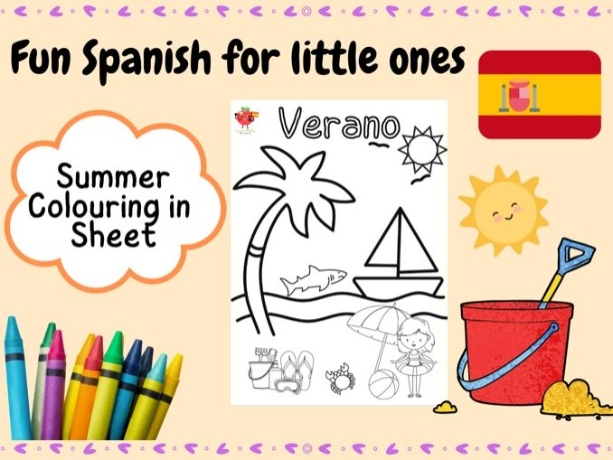 Spanish Summer Worksheet Teaching Resources - Spanish Summer Worksheets