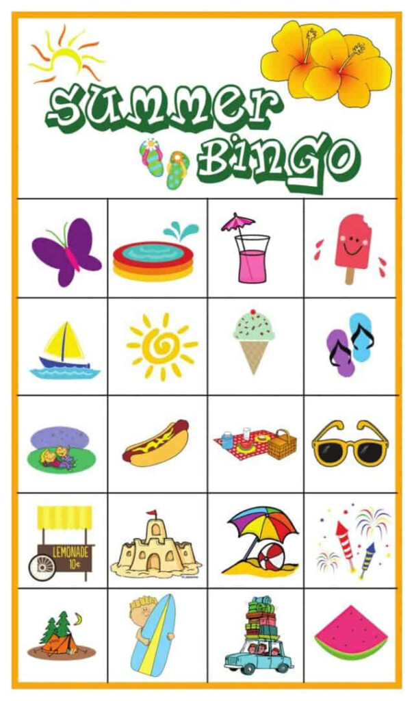 Summer Bingo Game With Free Printables - Summer Bingo Worksheets