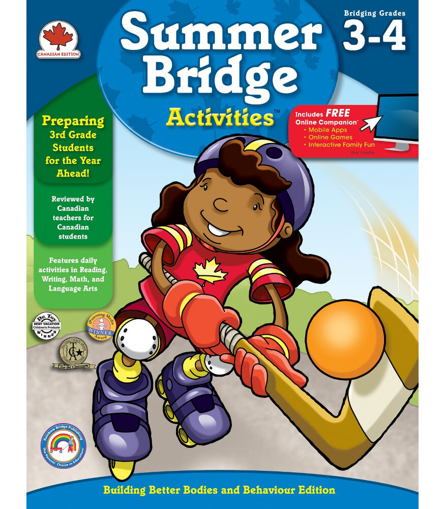 Summer Bridge Activities Canadian Edition Workbook Grade 3 4  - Summer Bridge Printable Worksheets