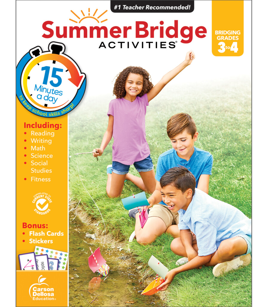 Summer Bridge Activities Sale 9 99 Third To Fourth Grade - Summer Bridge Worksheets