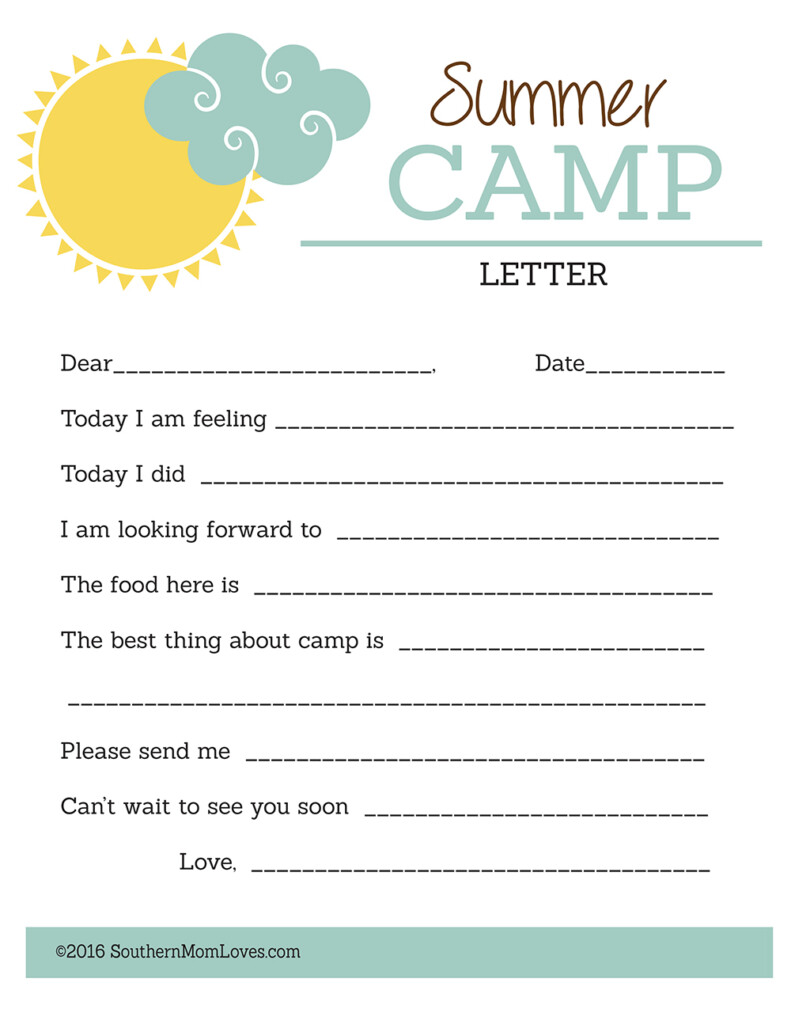 Summer Camp Free Printable Worksheets - Fun Summer Camp Worksheets