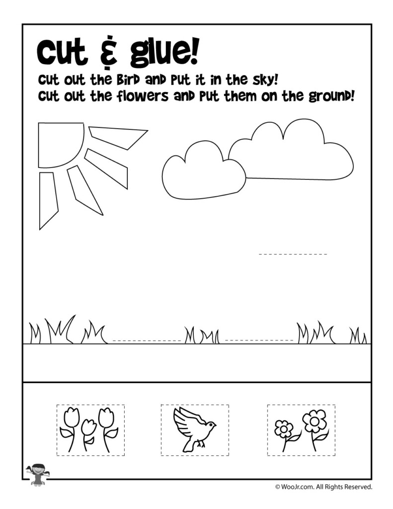 Summer Cut And Paste Worksheet Woo Jr Kids Activities Children S  - Woo Jr Summer Worksheets