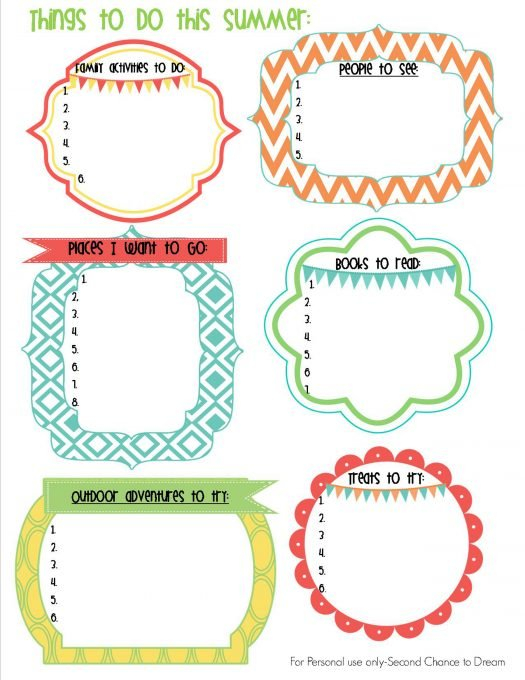 Summer Goals Worksheet For Kids - Summer Goal Worksheet