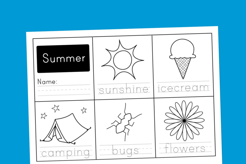 Summer Handwriting Worksheet - Summer Handwriting Worksheets