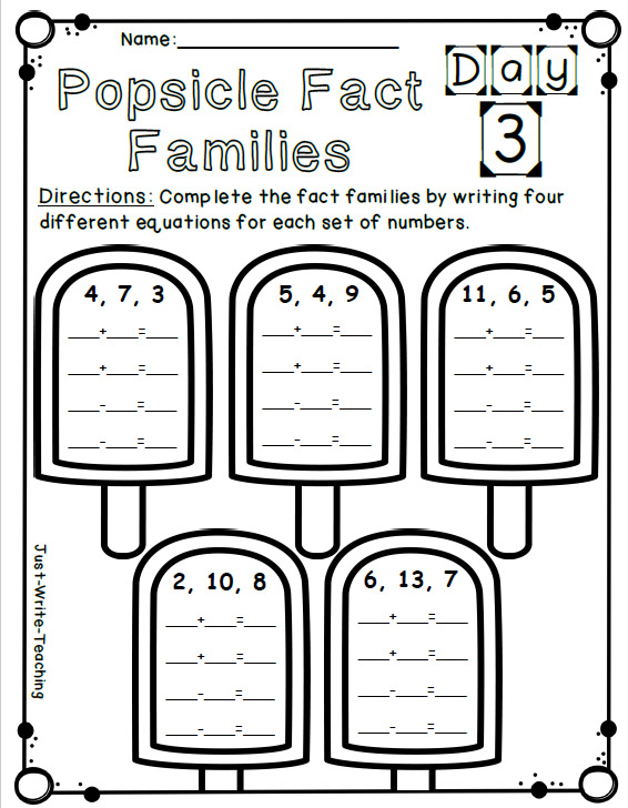 Summer Math Packet First Grade Review Made By Teachers - Summer Math Review Worksheets