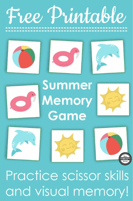 Summer Memory Game Free Homeschool Deals - Summer Memory Game Worksheet