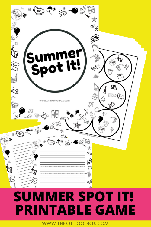 Summer Occupational Therapy Activities Packet The OT Toolbox - Summer Occupational Therapy Worksheets