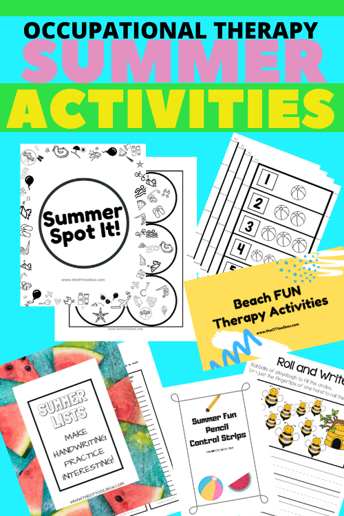 Summer Occupational Therapy Activities Packet The OT Toolbox - Summer Occupational Therapy Worksheets