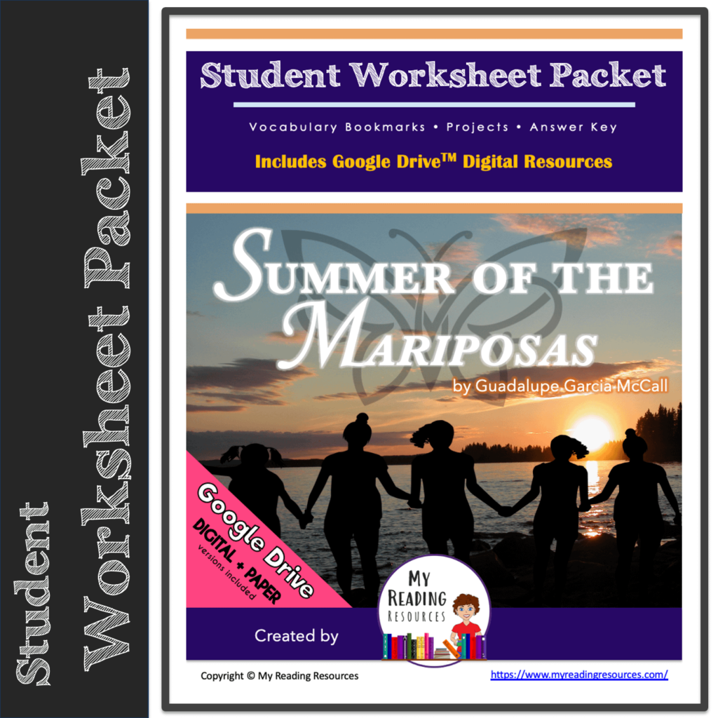 Summer Of The Mariposas Student Worksheet Packet My Reading Resources - Summer Of The Mariposas Worksheets