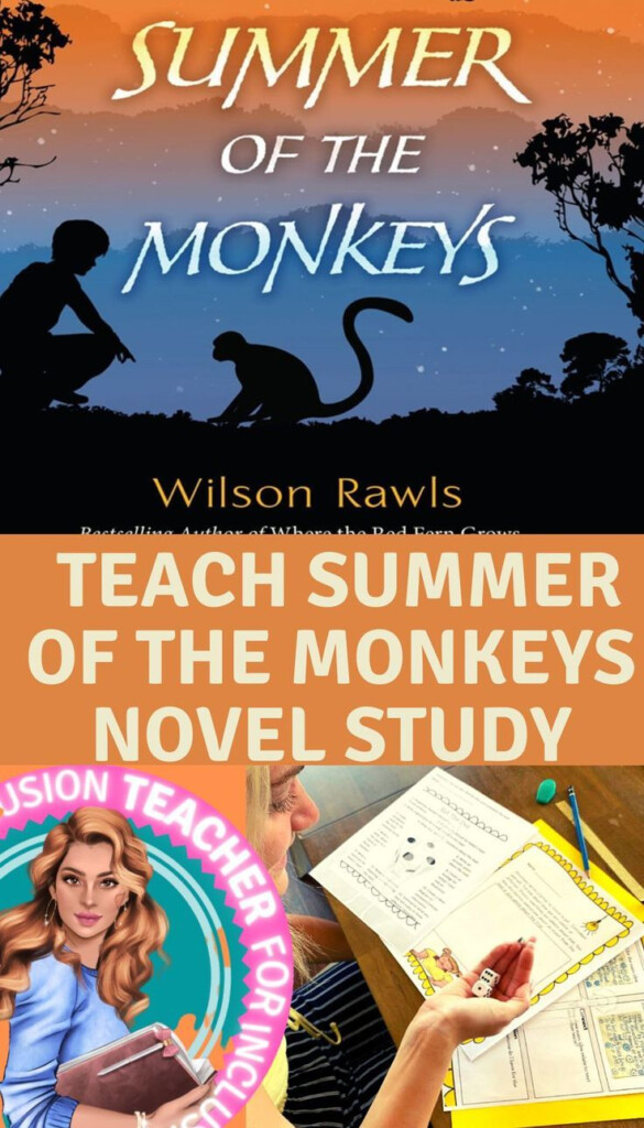 Summer Of The Monkeys Wilson Rawls Novel Study Curriculum Lessons  - Summer Of The Monkeys By Wilson Rawls Worksheet Of Words