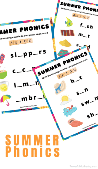 Summer Phonics Sheets Free Homeschool Deals - Summer Phonics Worksheets