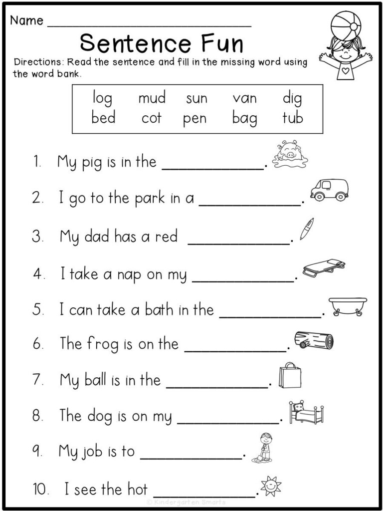 Summer Phonics Worksheet - Summer Phonics Worksheets