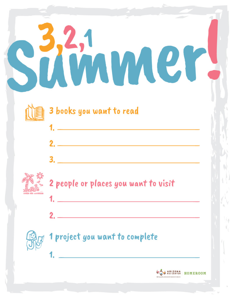 Summer Plans Template - Plans For Summer Worksheet