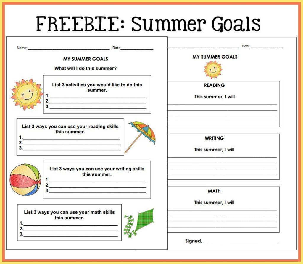 Summer Plans Worksheet - Summer Plans Worksheet For Kids