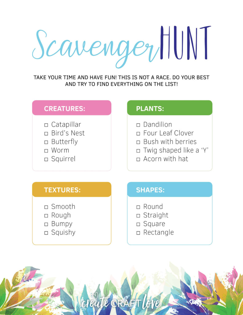 Summer Scavenger Hunt Printable - Summer Scavenger Hunt Worksheet