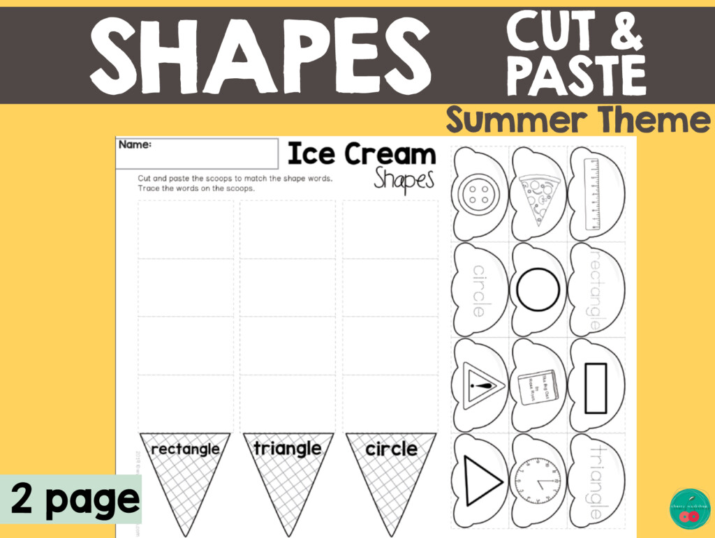 Summer Shapes By Teach Simple - Summer Shapes Worksheet