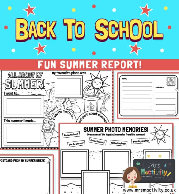 Summer Snapshots Writing Activity Back To School Writing Activity - Snapshot Of My Summer Free Worksheet