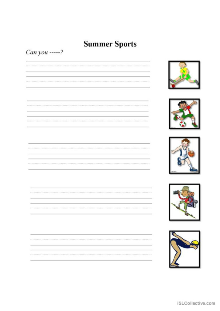 Summer Sports English ESL Worksheets Pdf Doc - Summer Sports Worksheets