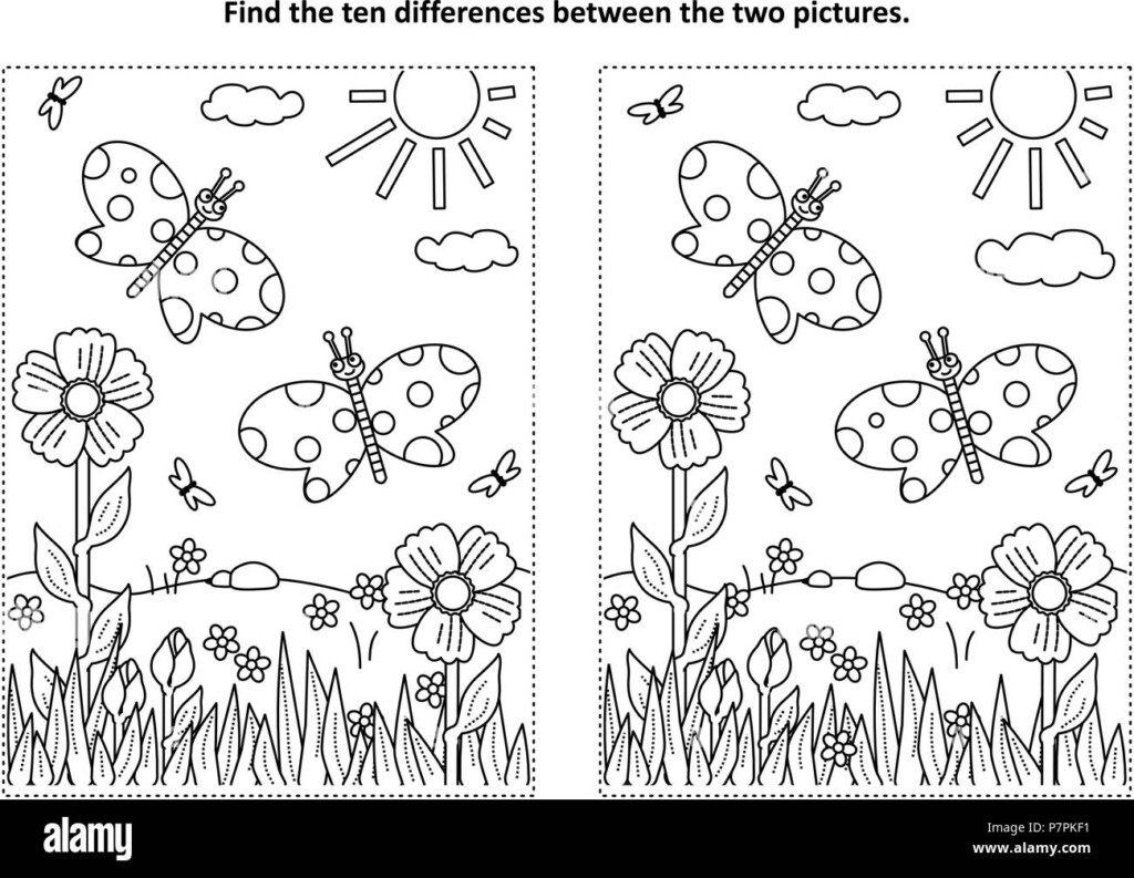 Summer Spot The Difference - Spot The Differences Worksheets Summer Pdf