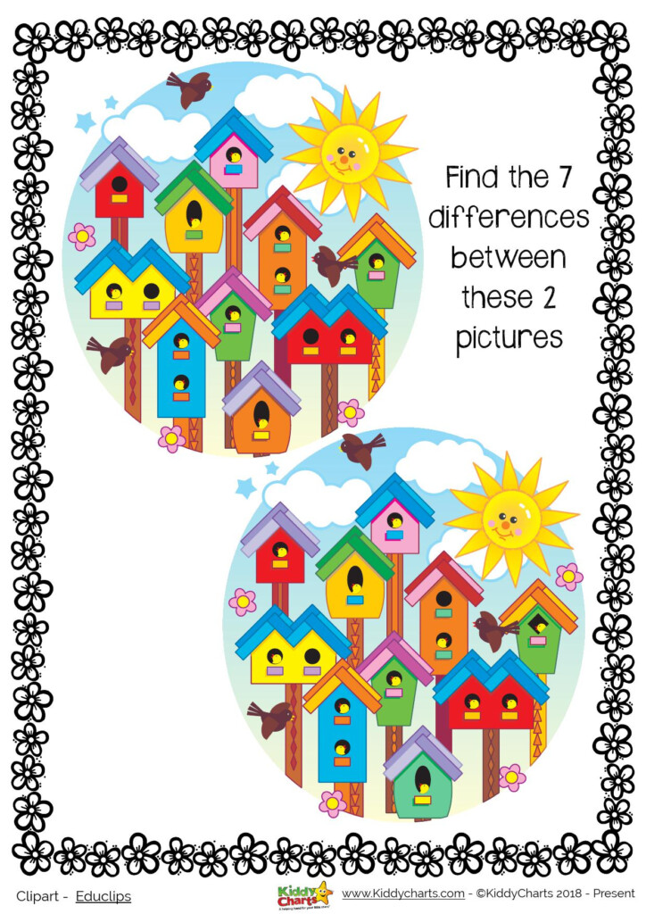 Summer Spot The Difference - Spot The Differences Worksheets Summer Pdf