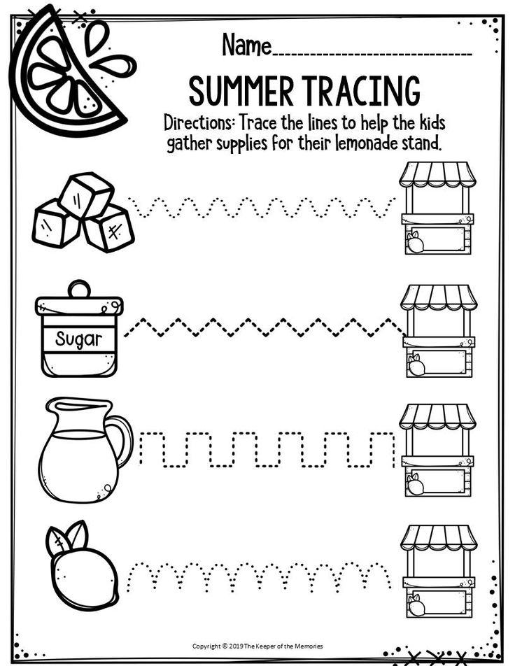 Summer Tracing Sheets Makeflowchart - Free Summer Tracing Worksheets