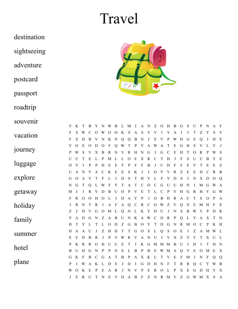 Summer Vacation Wordsearch With Key Summer Vocabulary Vrogue co - Worksheet Wordsearch 100 Summer Vacation Words Answer Key