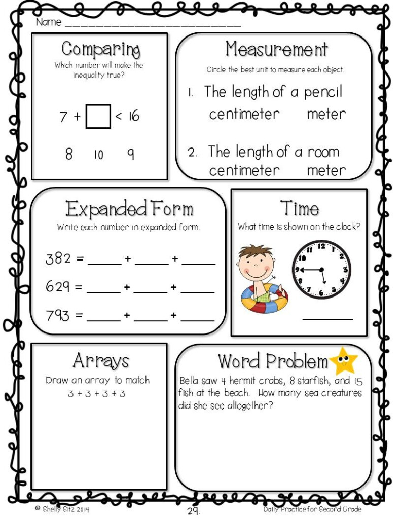 Summer Worksheet For 2nd Grade - Summer Themed Worksheets 2Nd Grade