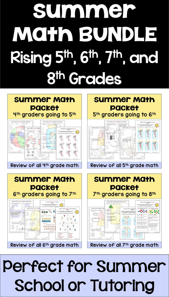 Summer Worksheets For 6th Grade - Free Summer Prep Worksheets 6Th