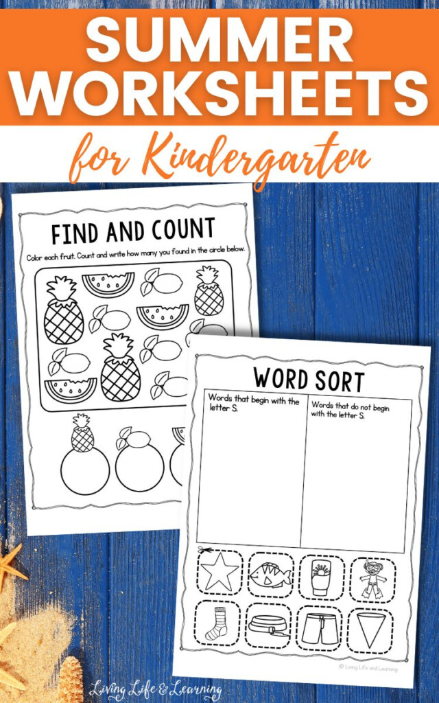 Summer Worksheets For Kindergarten - Scientific Summer Worksheet