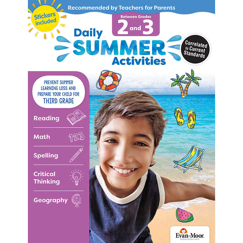 TeachersParadise Evan Moor Educational Publishers Daily Summer  - Daily Summer Activities Moving From 2Nd To 3Rd Grade Worksheets