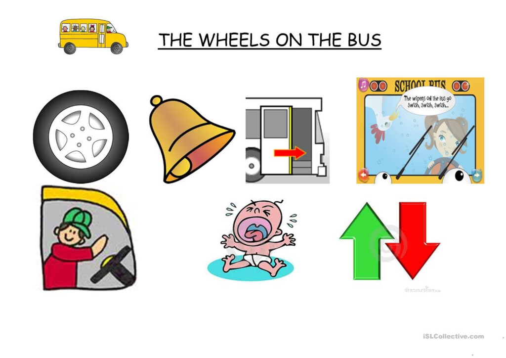 THE WHEELS ON THE BUS Worksheet Free ESL Printable Worksheets Made By  - Summer On Wheels Worksheets