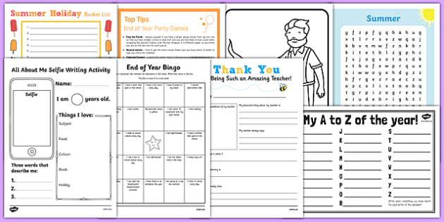 Top 10 KS1 End Of Term Activities Pack teacher Made  - End Of Summer Term Worksheets Ks1