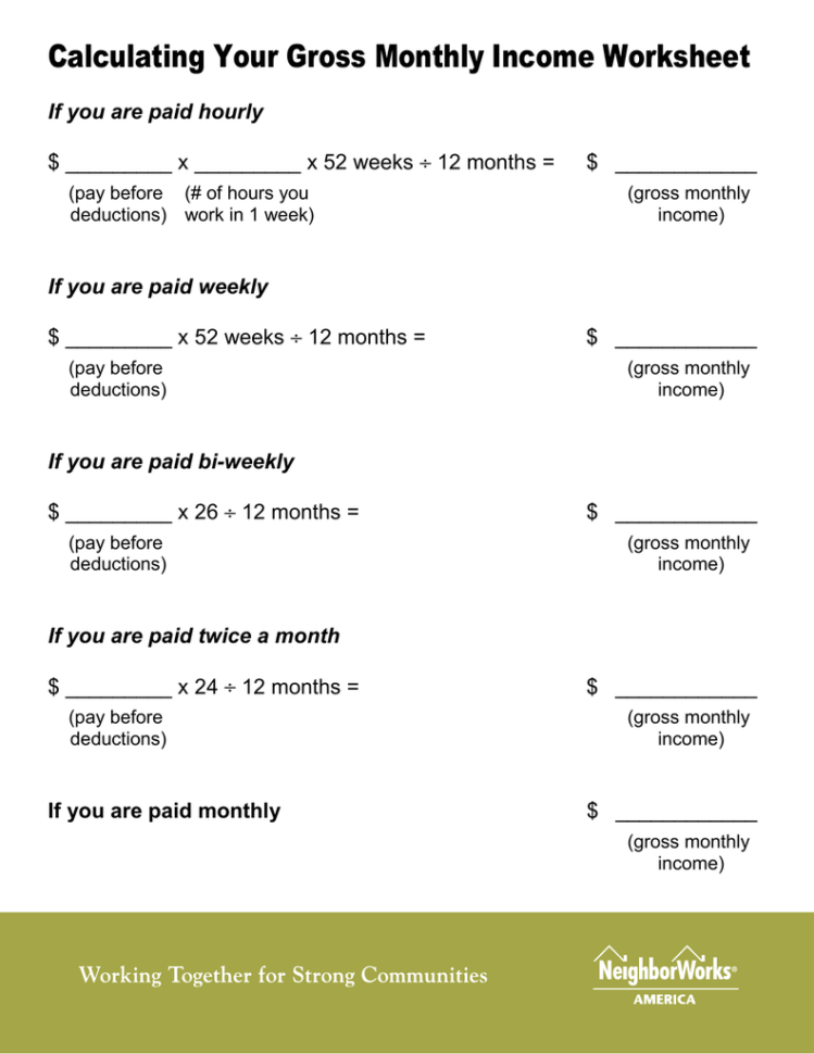 Wages Worksheet For Students - Wmu Summer Salary Worksheet