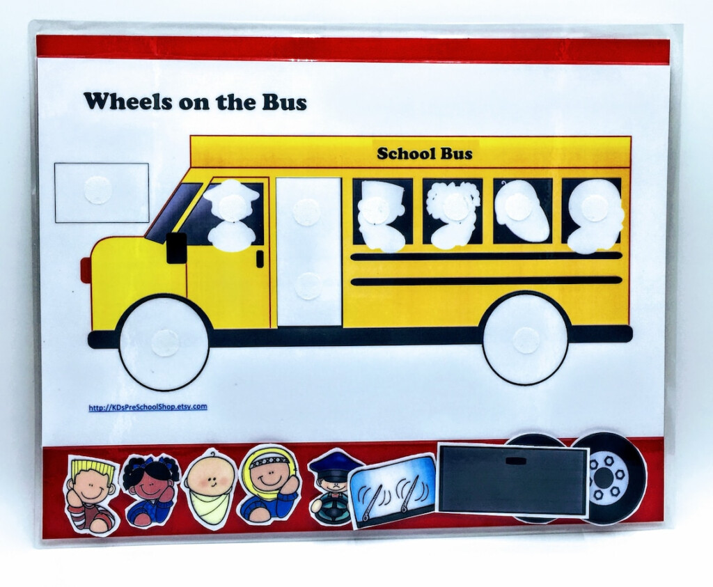 Wheels On The Bus Toddler Preschool Home School Worksheet Etsy - Summer On Wheels Worksheets