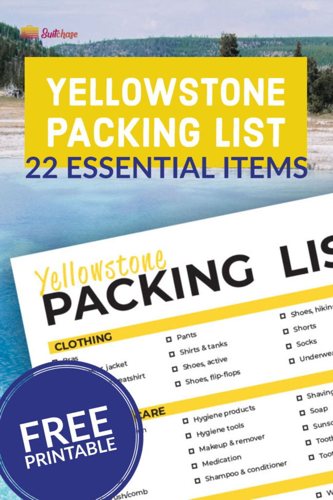 Yellowstone Trip Planning Worksheet Printable Calendars AT A GLANCE - Yellowstone Summer Worksheet